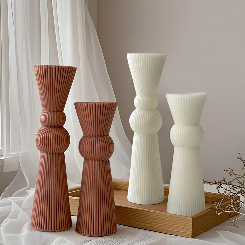 Candle Supplies Store - DIY lange staaf gestreepte pijler kaars