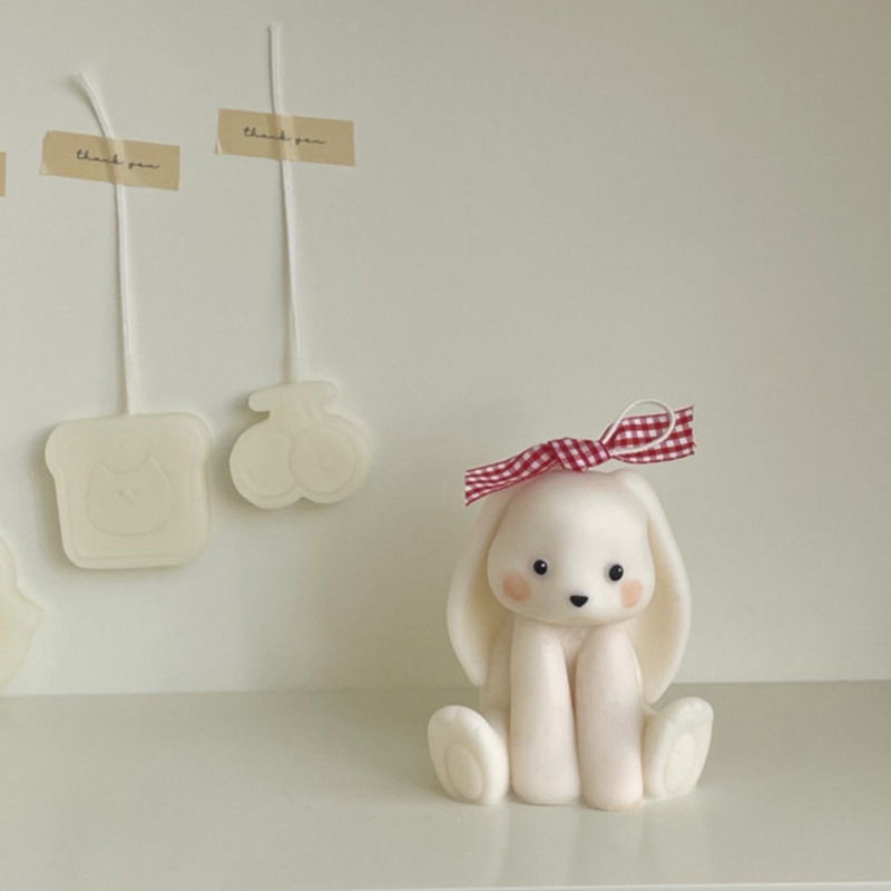 Zittend Konijn Siliconen Kaars - Candle Supplies Store recensie en prijs